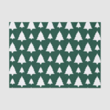Padrão de árvore de Natal de abeto verde e branco