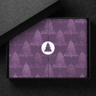 Papel De Seda Padrão de Árvore Moody Pró Profundo de Natal Rox