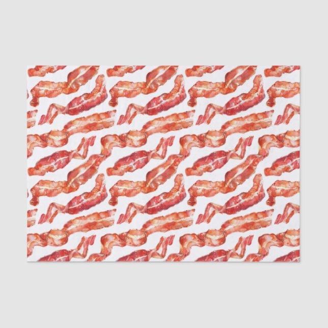 Papel De Seda Padrão de bacon (Frente )