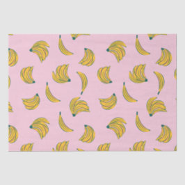 Papel De Seda Padrão de bananas bonitinho desenhado à mão em fun