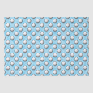 Papel De Seda padrão de bola de golfe giro e martelada