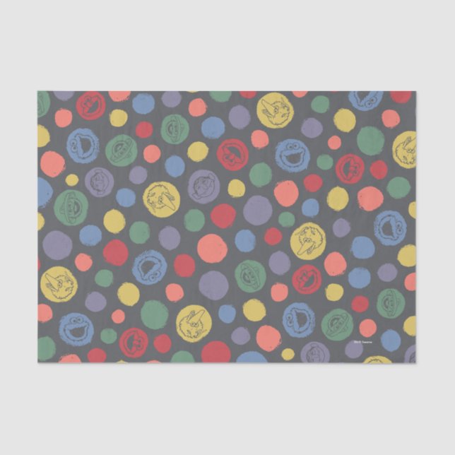 Papel De Seda Padrão de Bolinhas de Conexão (Frente )