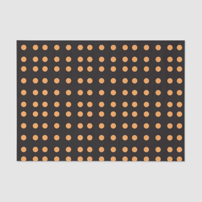 Papel De Seda Padrão de Bolinhas do Halloween (Frente )