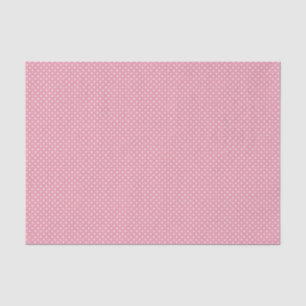 Papel De Seda Padrão de Bolinhas rosa
