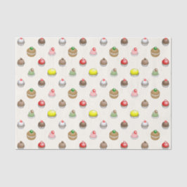 Papel De Seda Padrão de Bolos Pequenos