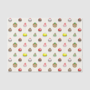 Papel De Seda Padrão de Bolos Pequenos