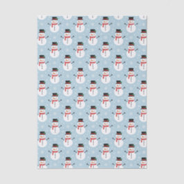 Papel De Seda Padrão de boneco de neve