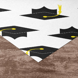 Papel De Seda Padrão de bonés de formatura