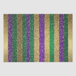 Papel De Seda Padrão de Brilho de Carnaval Purple Amarelo Verde