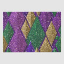 Padrão de Brilho de Carnaval Roxo Amarelo Verde