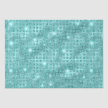 Padrão de Brilho Metálico Mosaico Azul Elegante