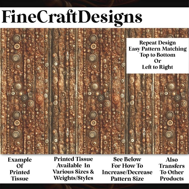 Papel De Seda Padrão de Bronze enferrujado Steampunk BN5 Decoupa (Criador carregado)