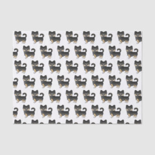 Papel De Seda Padrão De Cachorro Bonito De Casaco Chihuahua, Pre