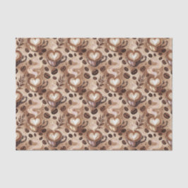 Papel De Seda Padrão de café