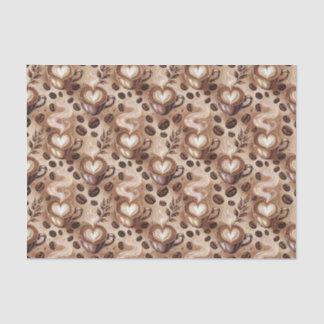 Papel De Seda Padrão de café