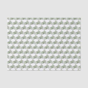Papel De Seda Padrão de Calçados de Bebê Verde com Cana-d-Água