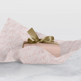 Papel De Seda Padrão de Caligrafia do Elegante Sweet 16 Script R