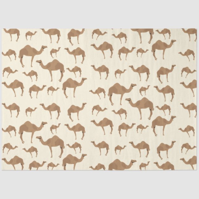 Papel De Seda Padrão de Camel Animal (Frente )