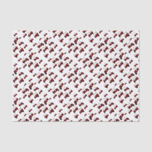 Papel De Seda Padrão De Caminhão De Incêndio Vermelho,