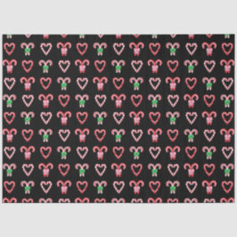 Papel De Seda Padrão de Cane de Doces de Natal