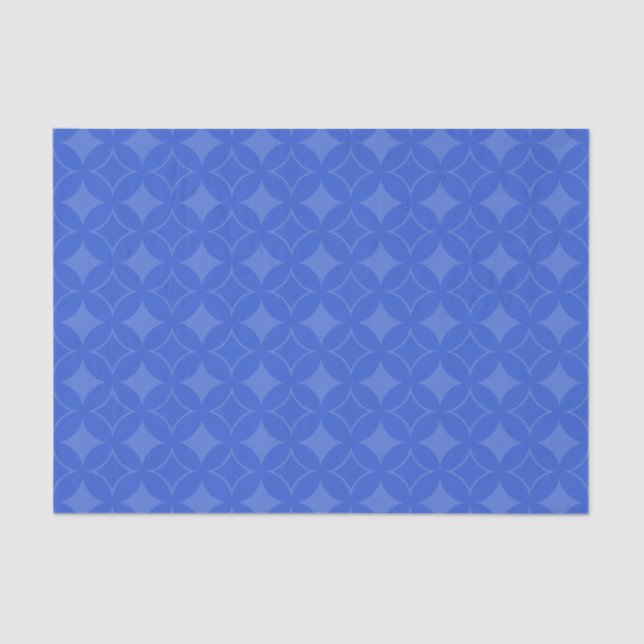 Papel De Seda Padrão de carga azul (Frente )