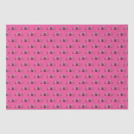 Papel De Seda Padrão De Carro Clássico Retro-Rosa Magenta