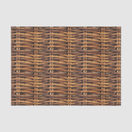 Papel De Seda Padrão de cesta do Wicker