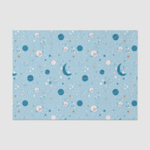 Papel De Seda Padrão de Céu Azul e Espaço