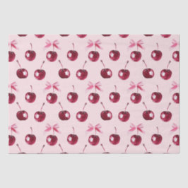 Papel De Seda Padrão de Cherries Coquette