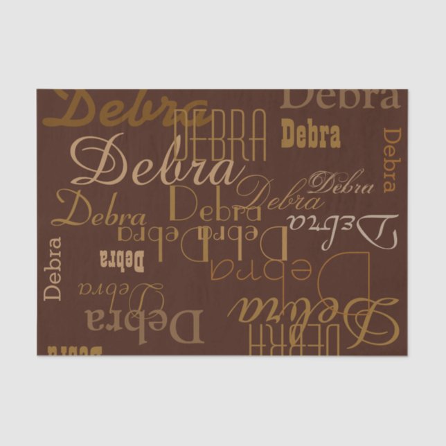 Papel De Seda padrão de chocolate (Frente )