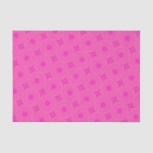 Papel De Seda Padrão de círculos rosa quente