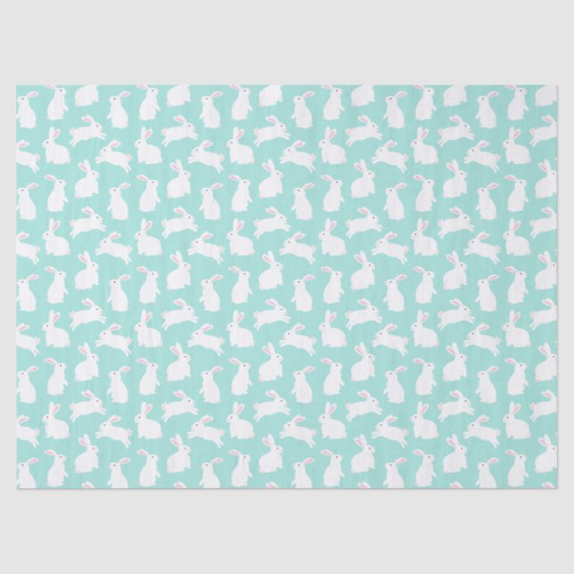 Papel De Seda Padrão de cobaias brancas primavera (Frente )