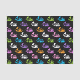 Papel De Seda Padrão de Coelhinho de Páscoa Bonito e Louco