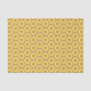 Papel De Seda Padrão de colmeia geométrica simples
