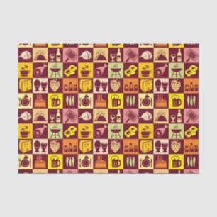 Papel De Seda Padrão de Comida 3