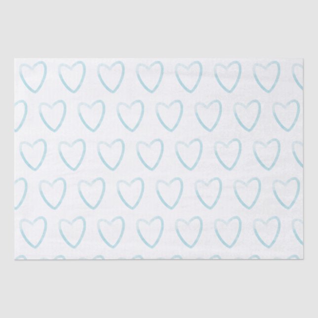 Papel De Seda Padrão de Coração de Casamento Bonito  (Frente )