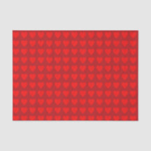 Padrão de Coração - Vermelho no Vermelho