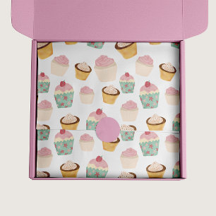 Papel De Seda Padrão de Cupcake