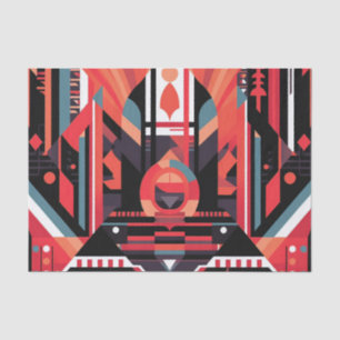 Papel De Seda Padrão de deco de arte elegante