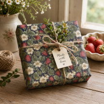Padrão de Decoupage Campos de Morango Vintage 