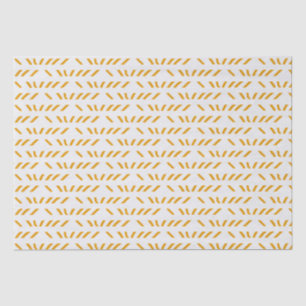 Papel De Seda padrão de desenho da linha laranja