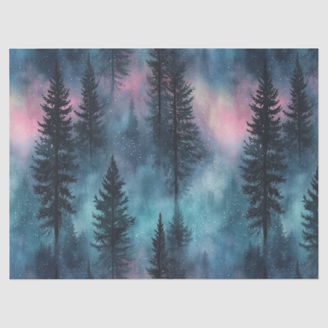Papel De Seda Padrão de Deserto Aurora (Frente )