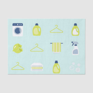Papel De Seda Padrão de Dia de Roupa Limpa