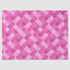 Papel De Seda Padrão de Diamante com Filigrana Rosa