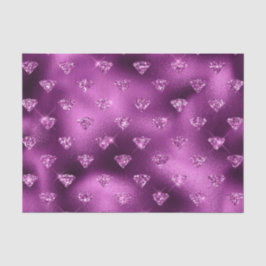 Papel De Seda Padrão de Diamantes Brilhantes Glam com Degradê Ro