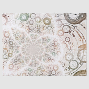 Papel De Seda Padrão de dobra de parte do tempo