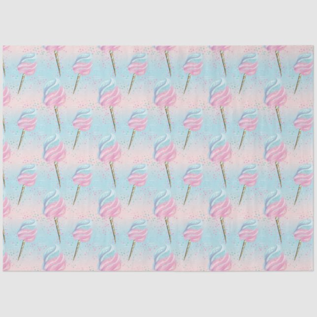 Papel De Seda Padrão de Doces e Açúcar (Frente )