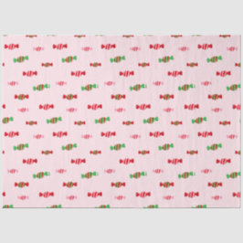 Papel De Seda Padrão de doces natalinos