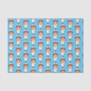 Papel De Seda Padrão de Enfermeira de Desenho Animado Fofo