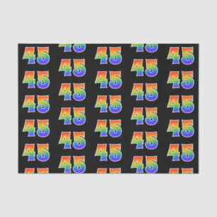 Papel De Seda Padrão de Espectro do Arco-Íris "45"